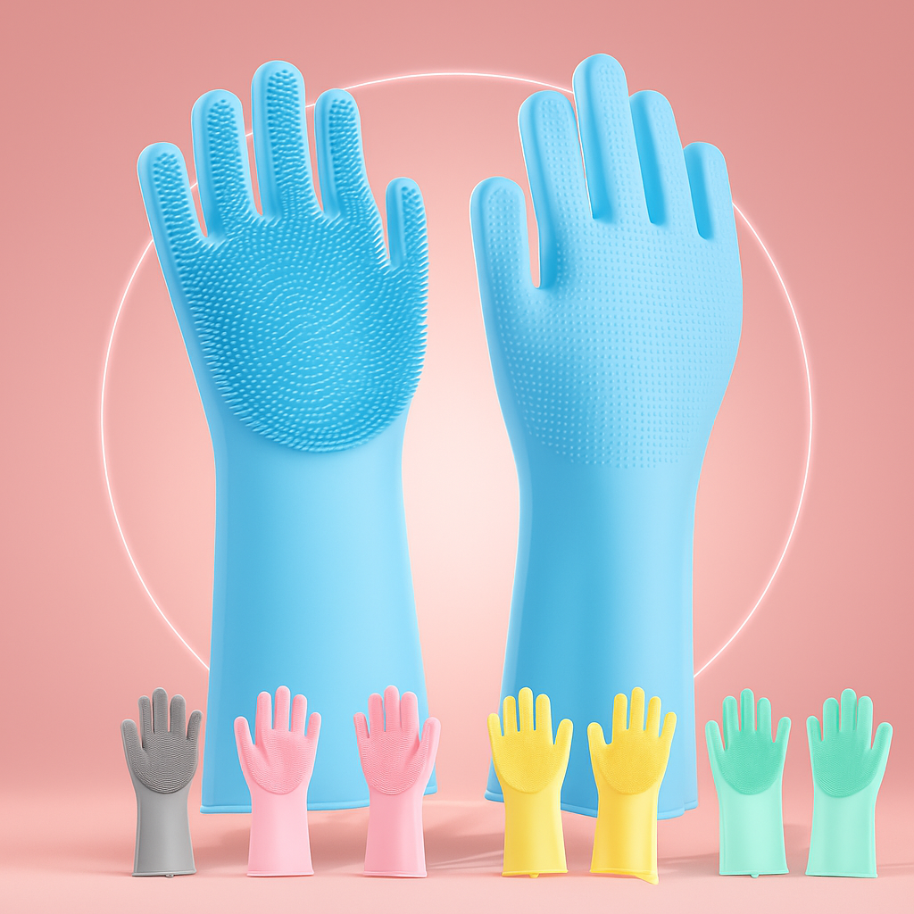 Silicone Scrubbing Gloves for Kitchen