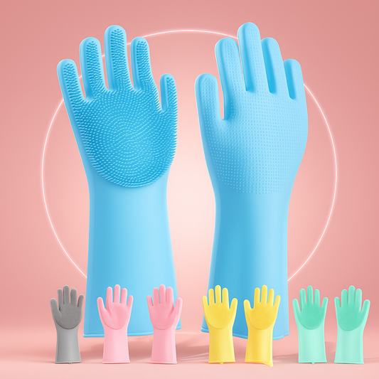 Silicone Scrubbing Gloves for Kitchen