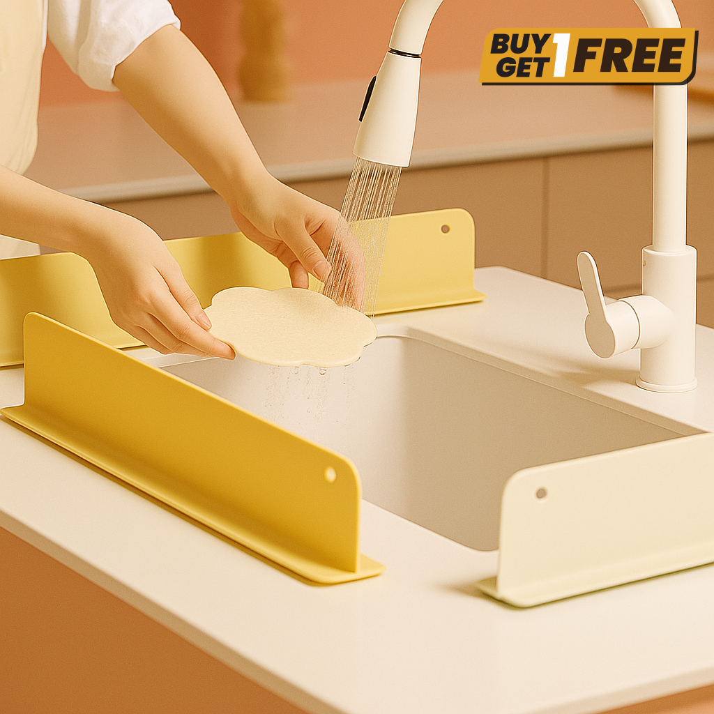 Buy 1 Get 1 FREE – Silicone Splash Guard for Kitchen Sink!
